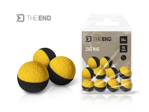 Delphin TheEND ZIG RIG / 10db - fekete-sárga, 12 mm
