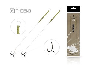 Delphin THE END D-Rig kötött horog / 2db - 20 cm / 17lbs / #6