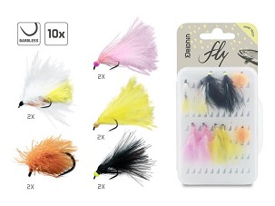 Delphin FLY Műlégy készlet / 10 db - Pond trout