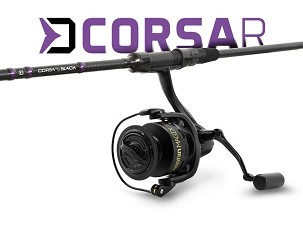 Pontyozó szett Delphin CorsaBLACK NERO - 360cm/3 rész + 6T + 0,30mm