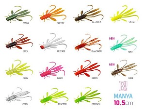 Delphin MANYA UVs nimfa / 5db - 10.5cm/GREENCH