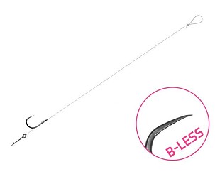 Kötött horog Delphin FLR Sting / 6db - 8cm / 0,22mm / B-LESS #6 / Sting 7mm