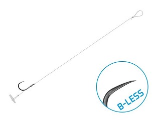 Kötött horog Delphin FLR Quickstop / 6db - 8cm / 0,22mm / B-LESS #8