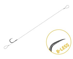 Kötött horog Delphin FLR Loop / 6db - 8cm / 0,22mm / B-LESS #8
