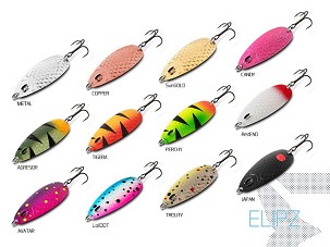 Delphin ELIPZ FullSCALE támolygó kanál - 12g SunGOLD Hook #2