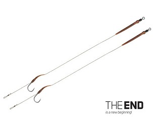 Delphin THE END Boilie rig kötött horog / 2db - 20cm/25lbs/#8