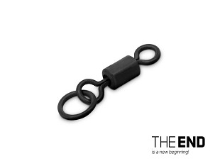 Pontyozó forgó gyűrűvel Delphin THE END Ring Swivel / 10db - #4 / 28 kg